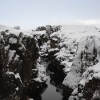 split of the North American and Eurasian tectonic plates